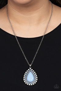 DROPLET Like Its Hot - Blue necklace Paparazzi Accessories