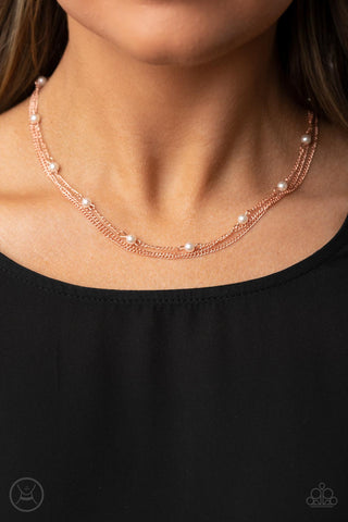 Daintily Dapper - Copper necklace Paparazzi Accessories