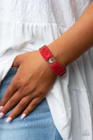 Lusting for Wanderlust - Red bracelet Paparazzi Accessories
