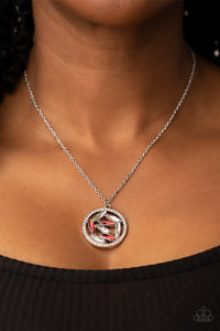 Head-Spinning Sparkle - Red necklace Paparazzi Accessories
