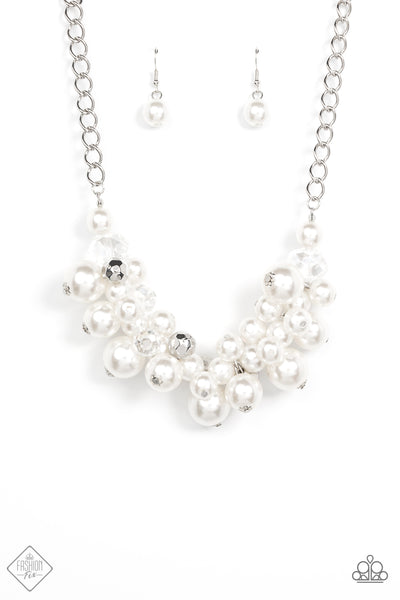 Romantically Reminiscent - White pearl necklace Paparazzi Accessories