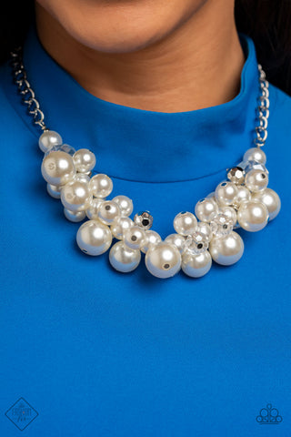 Romantically Reminiscent - White pearl necklace Paparazzi Accessories