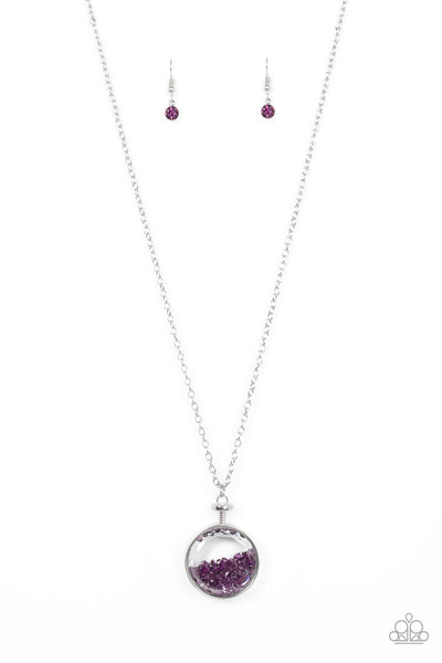 Twinkly Treasury - Purple necklace Paparazzi