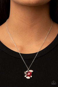 Prismatic Projection - Red necklace Paparazzi Accessories