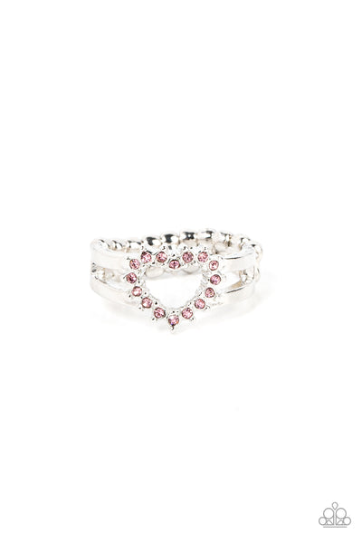 First Kisses - Pink ring Paparazzi Accessories