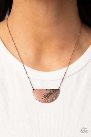 Cool, PALM, and Collected - Copper necklace Paparazzi Accessories