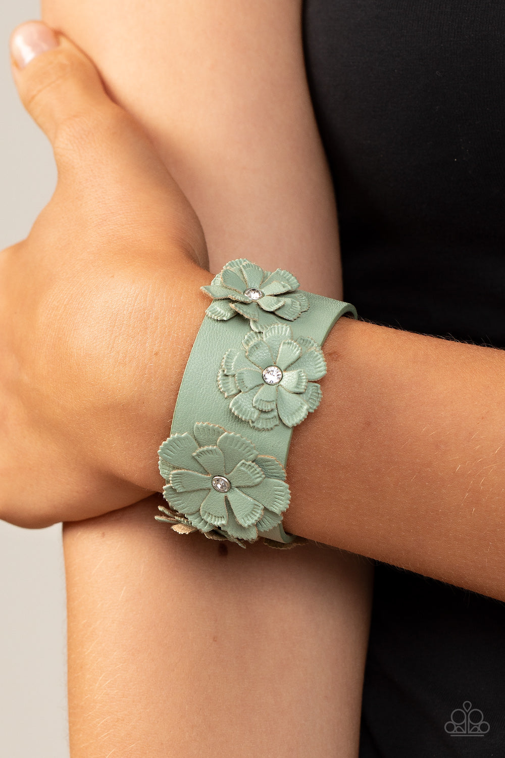 What Do You Pro-POSIES - Green bracelet Paparazzi Accessories