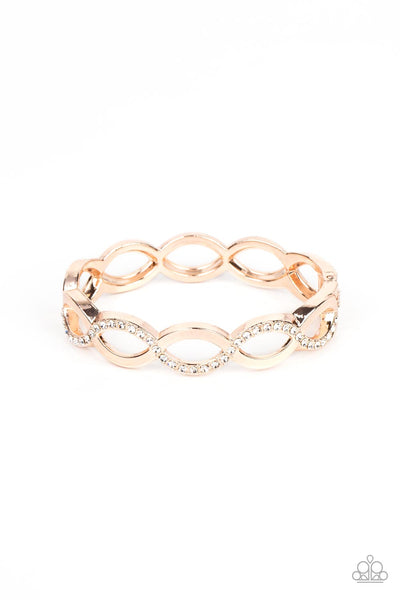Tailored Twinkle - Rose Gold bracelet Paparazzi Accessories