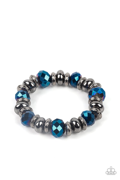 Power Pose - Blue bracelet Paparazzi Accessories