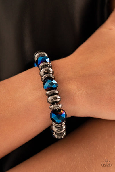 Power Pose - Blue bracelet Paparazzi Accessories