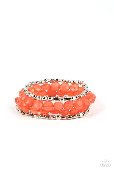 Seaside Siesta - Orange bracelet Paparazzi Accessories