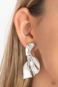 METAL-Physical Mood - Silver earrings Paparazzi Accessories