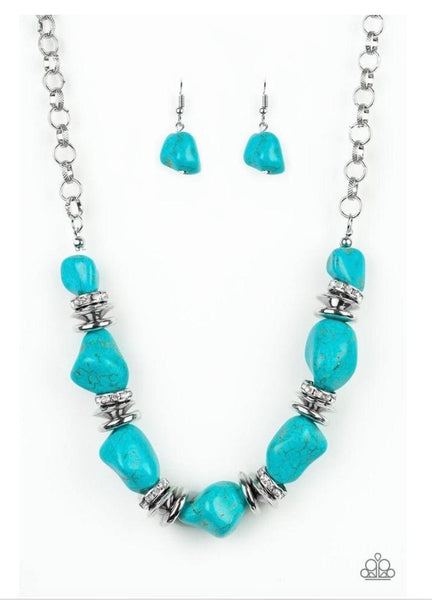 Stunningly Stone Age Blue necklace