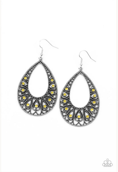 Love To Be Loved yellow earrings Paparazzi Accessories