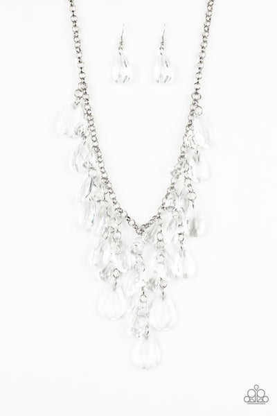 Irresistible Iridescence - White necklace Paparazzi Accessories