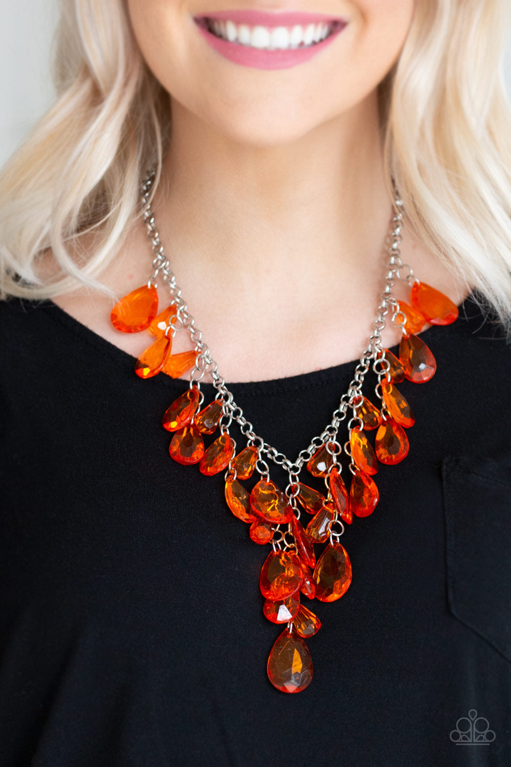 Irresistible Iridescence - Orange necklace Paparazzi Accessories